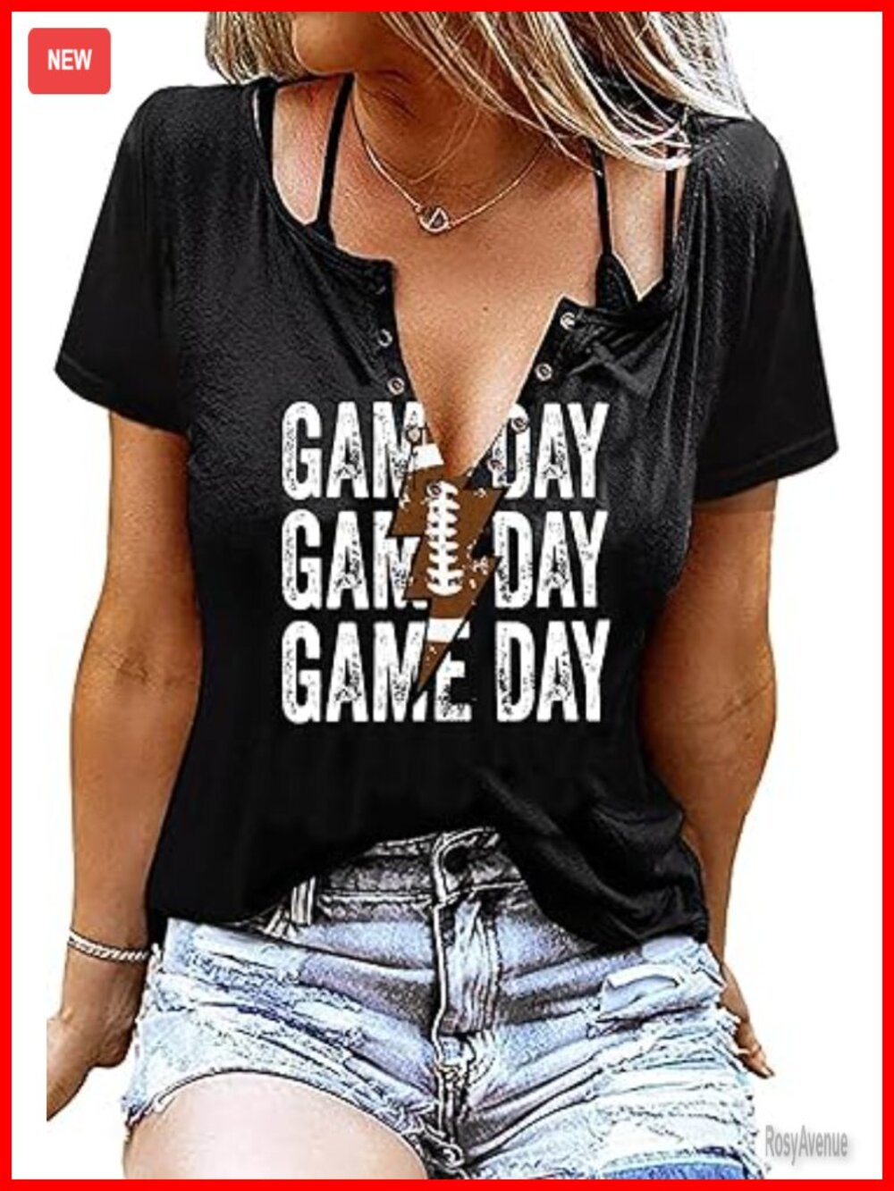 Game Day Shirts Women Football Graphic Tee